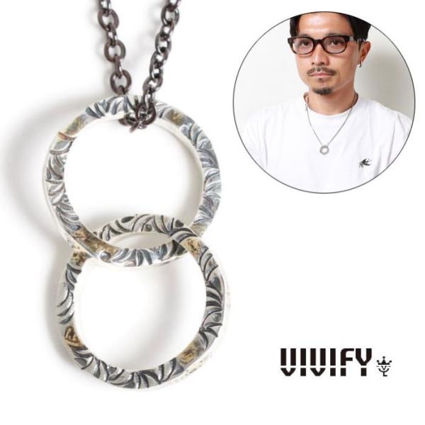 VIVIFY ビビファイ ネックレス シルバー ツインリンクトップ Side Arabesque T...