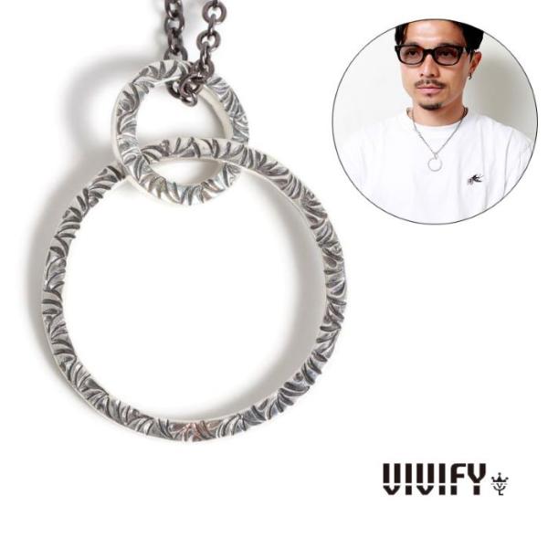VIVIFY ビビファイ ネックレス シルバー ツインリンクトップ Side Arabesque T...