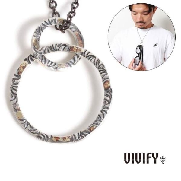VIVIFY ビビファイ ネックレス シルバー ツインリンクトップ Side Arabesque T...