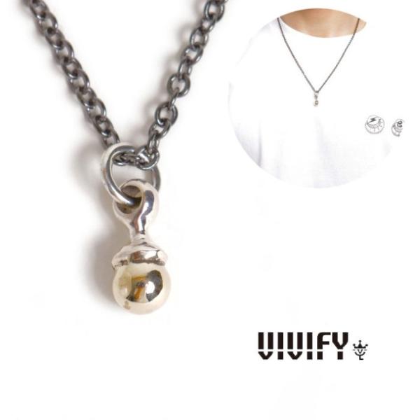 VIVIFY ビビファイ ネックレス シルバー Nuts Necklace/Yellow