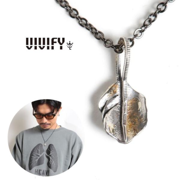 VIVIFY ビビファイ ネックレス フェザー型 Phoenix 50 Sen Coin Feath...