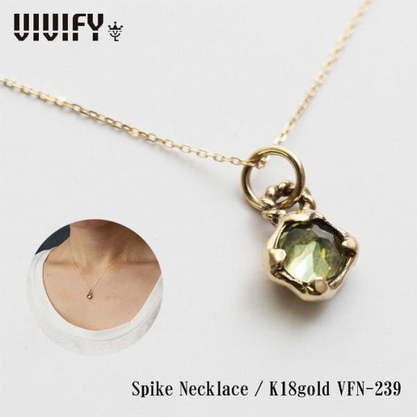 VIVIFY ビビファイ ネックレス　ストーン　18kゴールドチェーンSpike Necklace/...