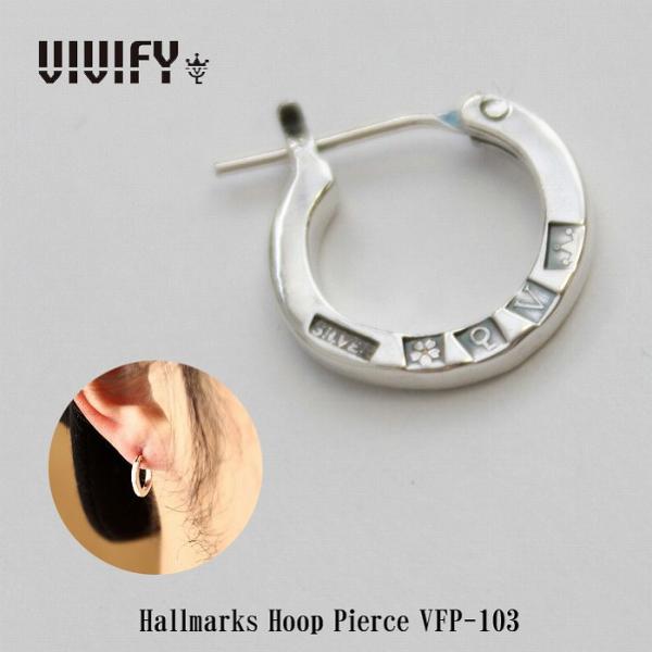 送料無料 VIVIFY ビビファイ ピアス フープ シルバーHallmarks Hoop Pierc...
