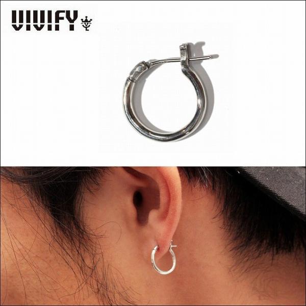 送料無料 VIVIFY ビビファイ フープ ピアス シルバーHoop Pierce(M) VFP-1...
