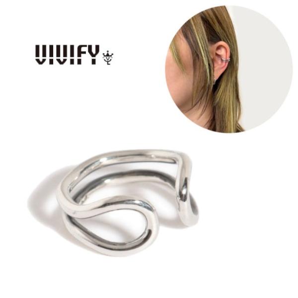 VIVIFY ビビファイ シルバー ピアス イヤーカフ Loopin’ Ear Cuff Round