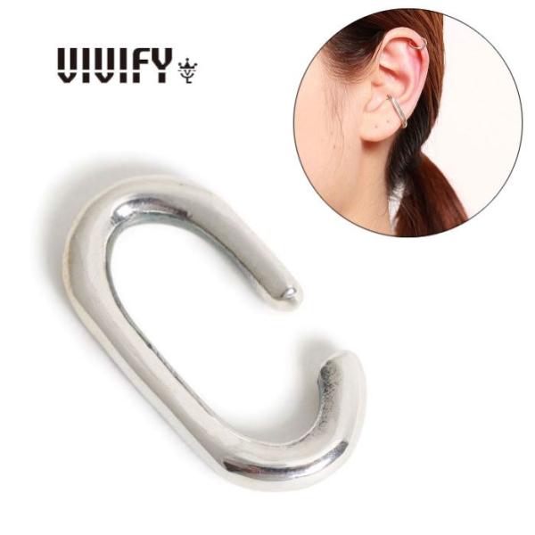 VIVIFY ビビファイ ピアス シルバー イヤーカフ Oval ear cuffs