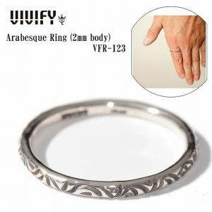 VIVIFY ビビファイ リング シルバー Arabesque Ring(2mm body)｜bless-web