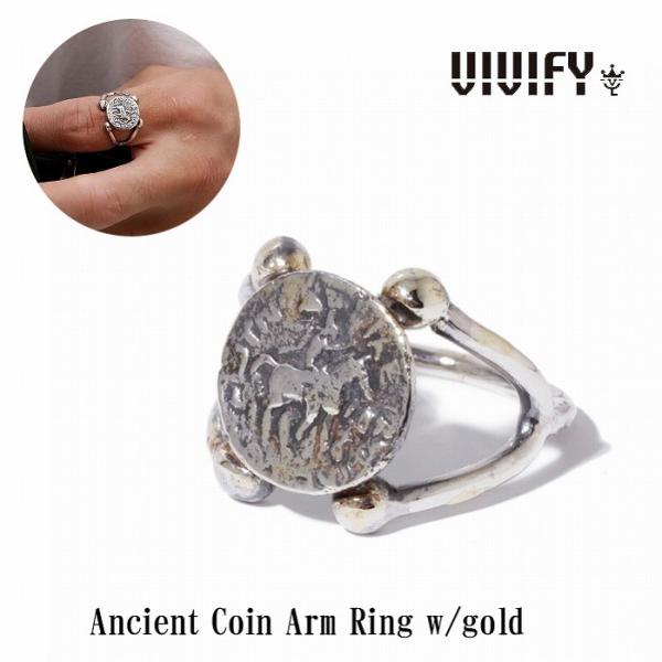 VIVIFY ビビファイ ピアス シルバー Ancient Coin Arm Ring w/gold