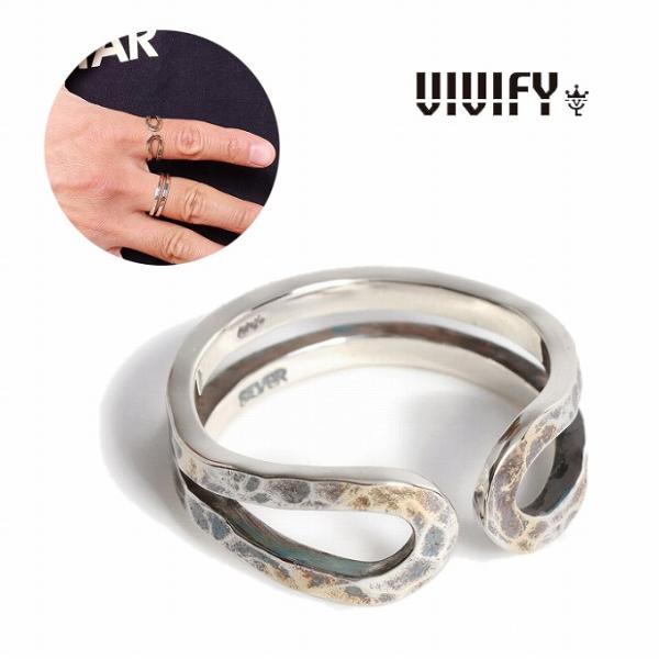 VIVIFY ビビファイ リング 指輪 シルバー Loopin’ Ring/ Hammered fi...