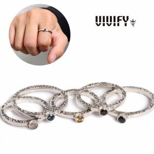 VIVIFY ビビファイ リング 指輪 シルバー SideArabesque BezelSetting Ring｜bless-web