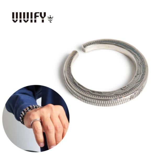 VIVIFY ビビファイ シルバー リング 指輪 50 Sen Coins Double Layer...