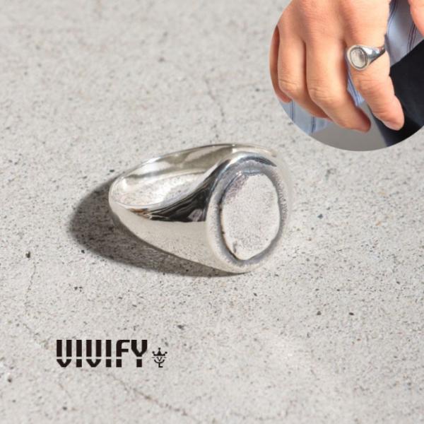 VIVIFY ビビファイ シルバー リング 指輪 Rolled Layer Seal Ring