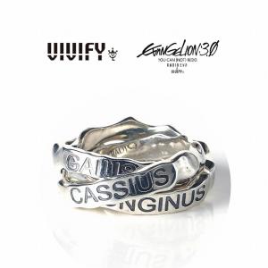 VIVIFY ビビファイ RADIO EVA エヴァンゲリオン リング 指輪 シルバー EVANGELION Crashed Concrete Triple Ring(Silver)｜bless-web