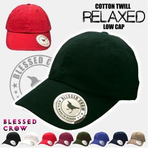キャップ ブランド メンズ 帽子 BlessedCrow RELAXED ローキャップ 通年 コットン ロゴ タグ｜帽子屋 BLESSED CROW