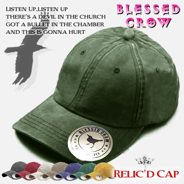 BlessedCrow Relic’ｄ キャップ ローキャップ メンズ ブランド ロゴ タグ 帽子 ...