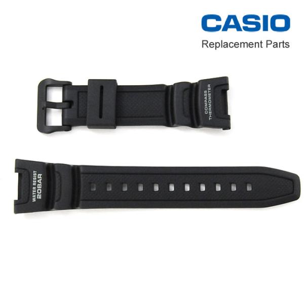 CASIO カシオ 純正ベルト SGW-100J専用バンド ウレタン 樹脂 ブラック (103166...