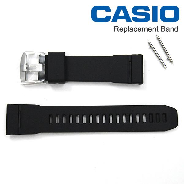 カシオ プロトレック純正バンド 専用ベルト+取付ばね棒付き ウレタン樹脂 ブラック 23mm 対応機...