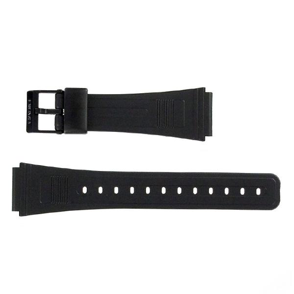 カシオ純正バンド F-84W専用ベルトウレタン樹脂バンド ブラック/ブラック（71604010_01...