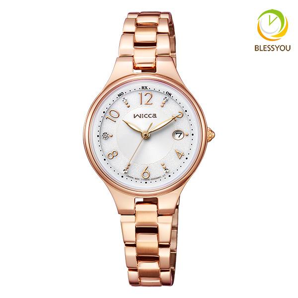 シチズン ウィッカ ソーラー 電波時計 レディース 腕時計 CITIZEN wicca KS1-86...