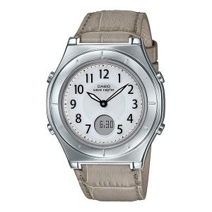 WAVE（CASIO） 腕時計 レディース 電波ソーラー 電池不要 カシオ