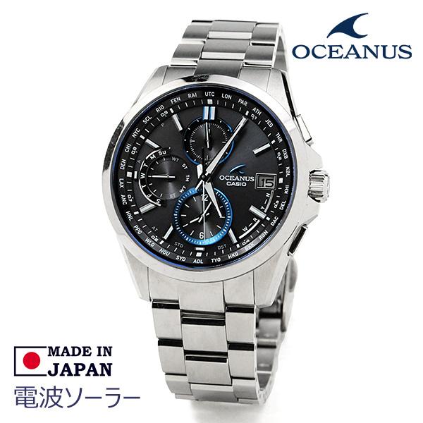 casio オシアナス 腕時計 メンズ 電波ソーラー 日本製 OCW-T2600-1AJF 時計