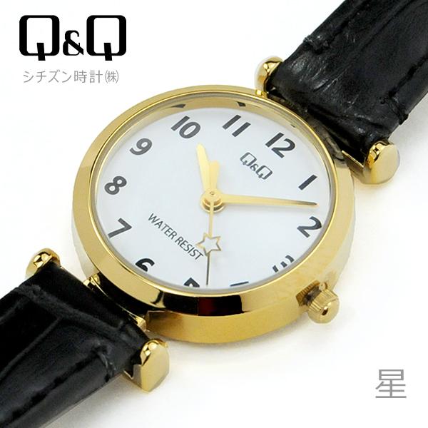 腕時計 レディース 安い かわいい Q&amp;Q シチズン 時計   Q03A-002PK プチプラ プレ...