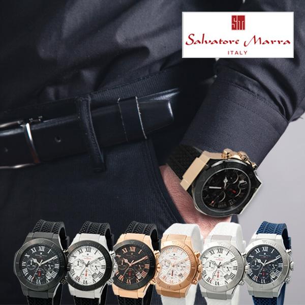 サルバトーレマーラ メンズ クロノグラフ 腕時計 SALVATORE MARRA sm23106-s...