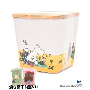 ムーミン クッキー  お菓子  クリスマス ギフト プレゼント おしゃれ MOOMINバンブーファイバーコンテナクッキー入りM