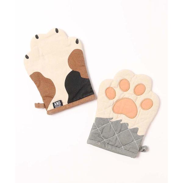 ミトン キッチン 鍋つかみ 耐熱 鍋掴み 厚手 片手 猫 ネコ グッズ おしゃれ かわいい おもしろ...