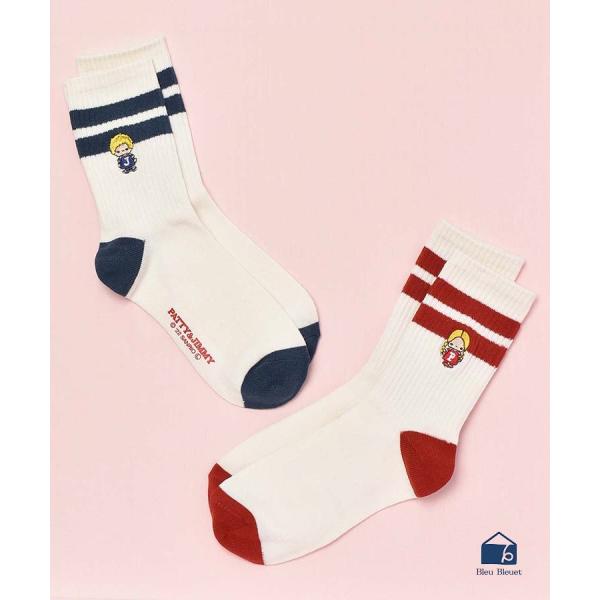 Sanrio サンリオ パティ＆ジミー コラボ グッズ キャラクター 靴下 レディース ショート丈 ...