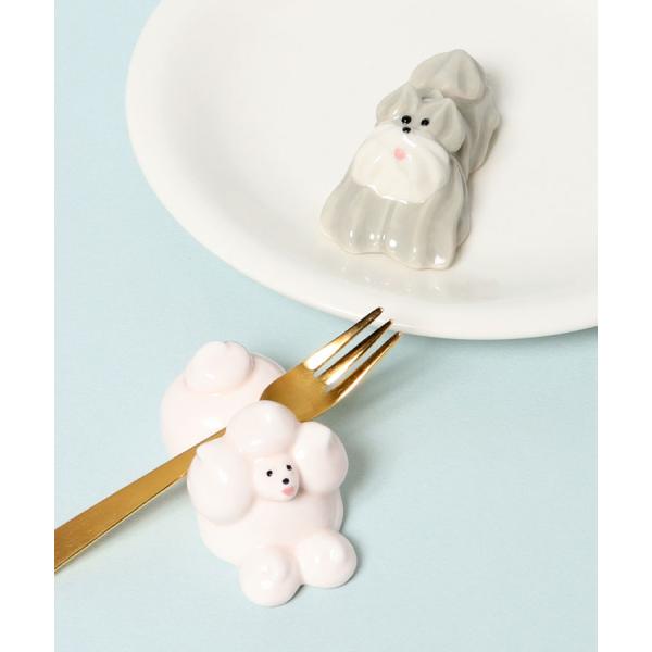 Maison terrier グッズ 箸置き 陶器 おしゃれ プードル シュナウザー 犬 箸休め 雑...