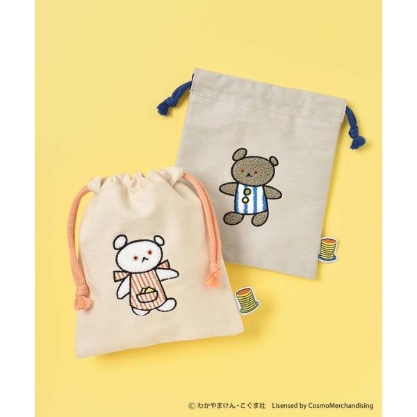 こぐまちゃん しろくまちゃん グッズ 巾着袋 レディース ポーチ 小物入れ 絵本 キャラクター 刺繍...