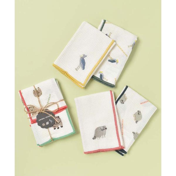 ふきん キッチンクロス 布巾 キッチン雑貨 2枚セット ウォンバット ハシビロコウ マヌルネコ 動物...