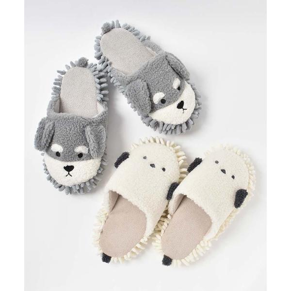 スリッパ レディース お掃除スリッパ モップ あったか おしゃれ かわいい シュナウザー シマエナガ グッズ ギフト プレゼント アニマルおそうじスリッパ
