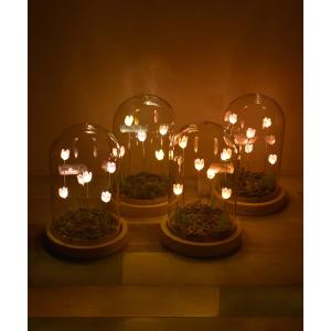 LEDライト LUMO チューリップ ガラスドームL ブルー チューリップ