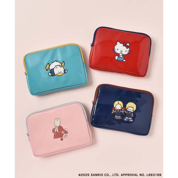 Sanrio キティ ペックル パティ＆ジミー マロンクリーム グッズ ポーチ 小物入れ レディース...