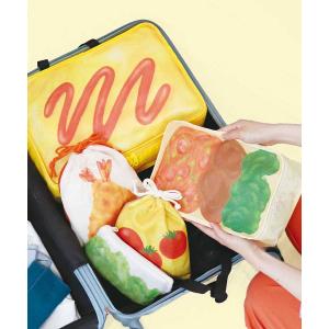 トラベルポーチ セット パッキング 旅行用 ユニーク おもしろ おしゃれ かわいい 日の丸 オムライス おかず プレゼント 旅するお弁当トラベルポーチ2点セット