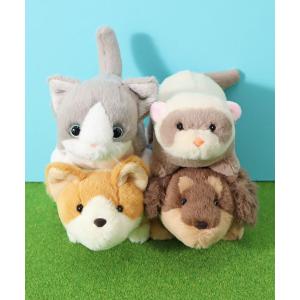 グレイスフル ダックスフント ブラック＆タン 犬 ぬいぐるみ 日本製 三