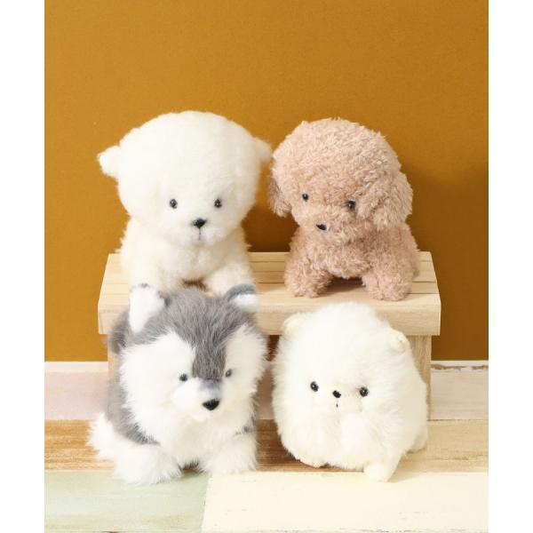 ぬいぐるみ 犬 ビションフリーゼ ポメラニアン ハスキー プードル グッズ 人形 マスコット かわい...
