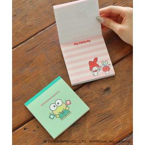 サンリオ Sanrio レトロ スクエアメモ メモ帳 メモパッド ブロック パティ＆ジミー キキララ マロンクリーム ペックル キャラクター文具 ステーショナリー