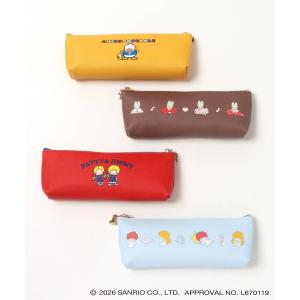 サンリオ レトロペンケース スリム 筆箱 ペンポーチ コンパクト 文房具 パティ＆ジミー キキララ マロンクリーム ペックル ポーチ 小物入れ レディース ギフト