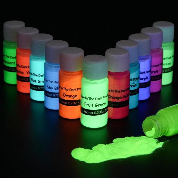 SEISSO 蓄光パウダー 夜光パウダー 顔料パウダー 真珠光沢のあるカラー 蓄光顔料 高輝度 長時...