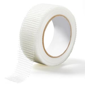 SEISSO ファイバーテープ 壁穴補修 自己粘着 補修テープ パテ埋め作業 幅4.5cm 長25ｍ 壁補修 パテづけ用 ジョイントメッシュテープ 乾式 壁パッチ用 ネジ穴補修