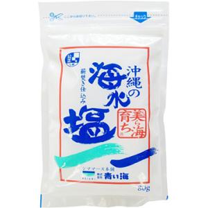恒食　青い海　沖縄の海水塩　美ら海育ち　80g