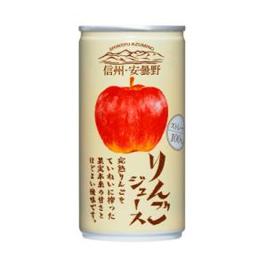 恒食　ゴールドパック　信州・安曇野 りんご ジュース　190g　30個（ケース）