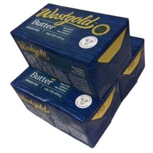 NZ産　グラスフェッドバター　ウエストゴールド有塩ポンドバター　454g　x3個セット