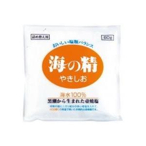 送料無料(メール便)　ムソー　海の精　海の精・やきしお（詰替用）60g　x2個セット