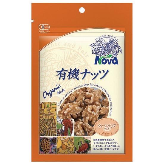 送料無料(メール便)　ムソー　ノヴァ　有機ナッツ・ウォールナッツ　80g　送料込み