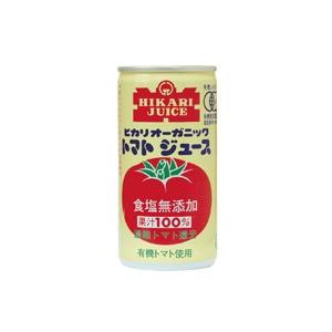 送料無料　オーサワ　ヒカリ　オーガニックトマトジュース（食塩無添加）190g　x2個セット