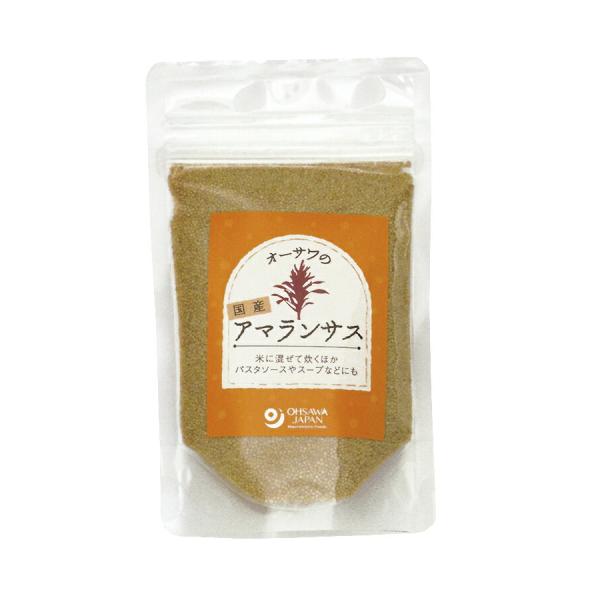 送料無料(メール便)　オーサワの国産アマランサス　80g　x4個セット